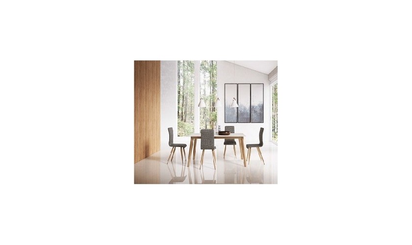 Composición comedor  mesa y 4 sillas