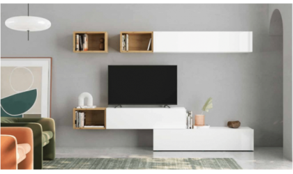 Muebles modulares de salón minimalista