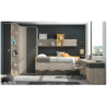 Dormitorio juvenil completo con modulos ocre